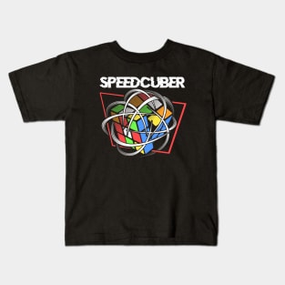 SPEEDCUBER - Rubik's Cube Inspired Design Kids T-Shirt